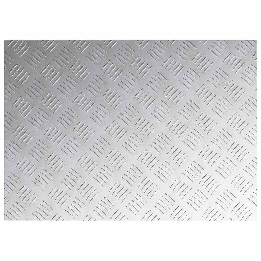 Trap Tread Rechthoekig 4 pcs Zilver 70 x 50 cm Aluminium
