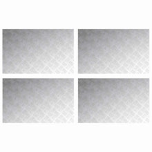 Trap Tread Rechthoekig 4 pcs Zilver 80 x 50 cm Aluminium