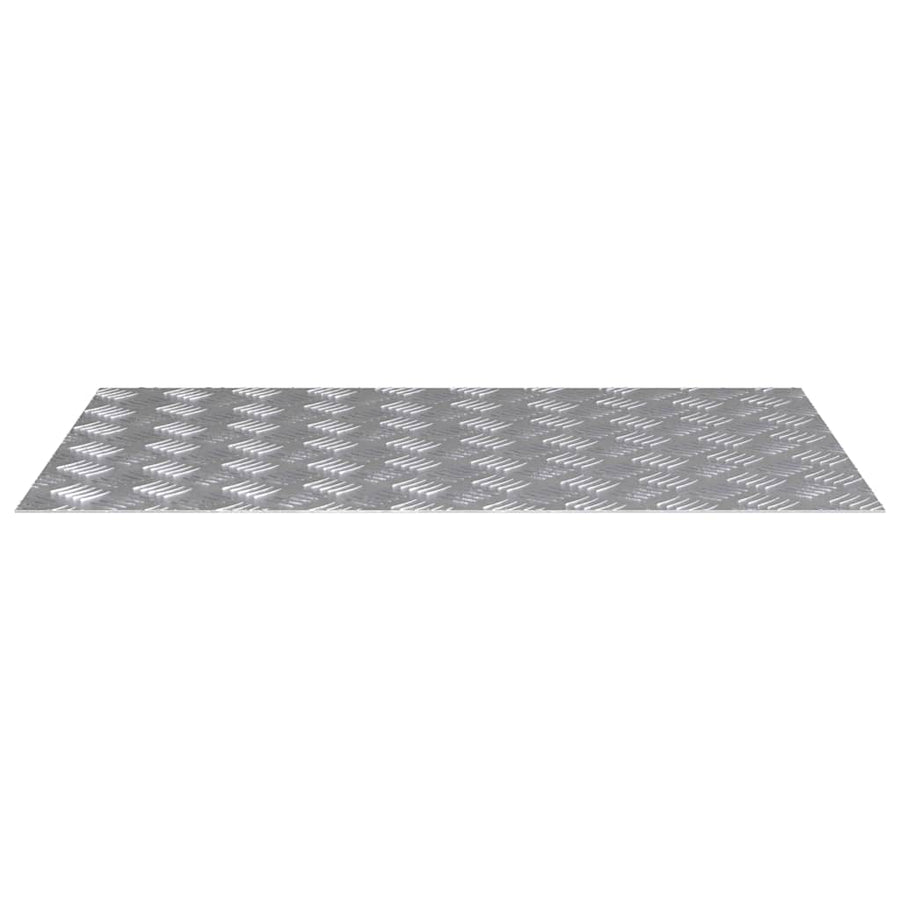 Trap Tread Rechthoekig 4 pcs Zilver 80 x 50 cm Aluminium