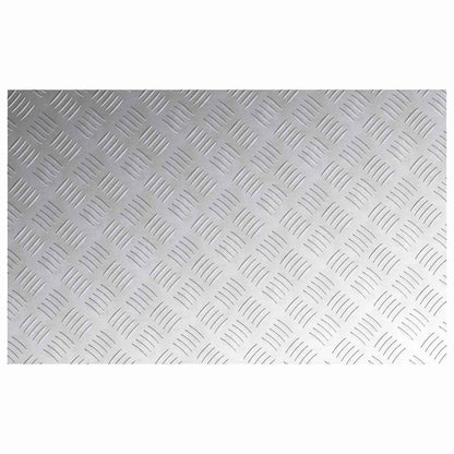 Trap Tread Rechthoekig 4 pcs Zilver 80 x 50 cm Aluminium