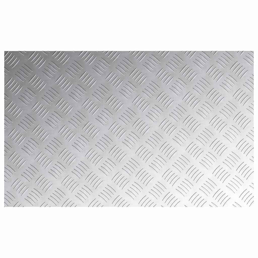 Trap Tread Rechthoekig 4 pcs Zilver 80 x 50 cm Aluminium