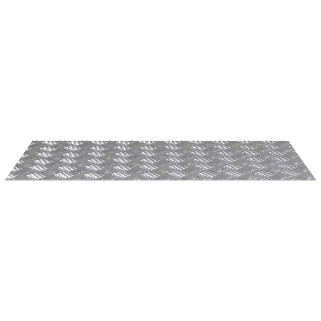 Trap Tread Rechthoekig 4 pcs Zilver 90 x 50 cm Aluminium