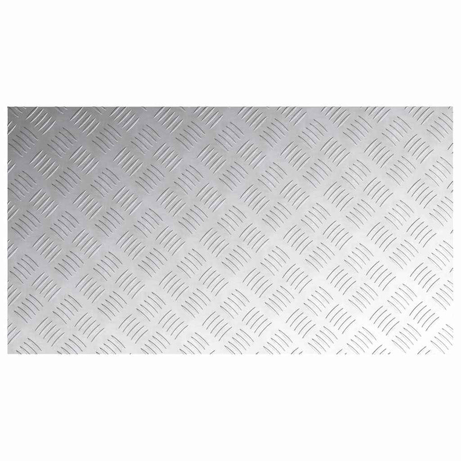 Trap Tread Rechthoekig 4 pcs Zilver 90 x 50 cm Aluminium