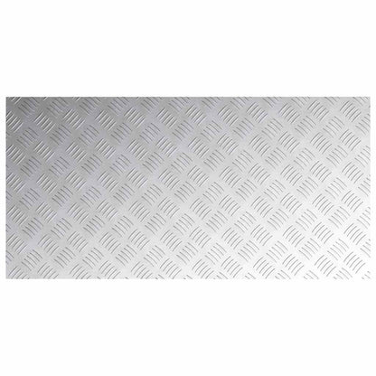 Trap Tread Rechthoekig 4 pcs Zilver 100 x 50 cm Aluminium