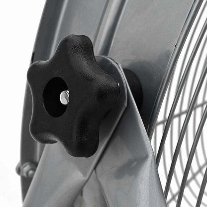 Trommelventilator met wiel Zilver 73 x 42 x 70 cm Aluminium