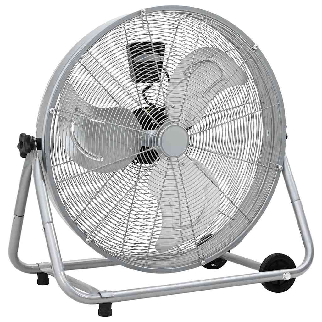 Trommelventilator met wiel Zilver 73 x 42 x 70 cm Aluminium
