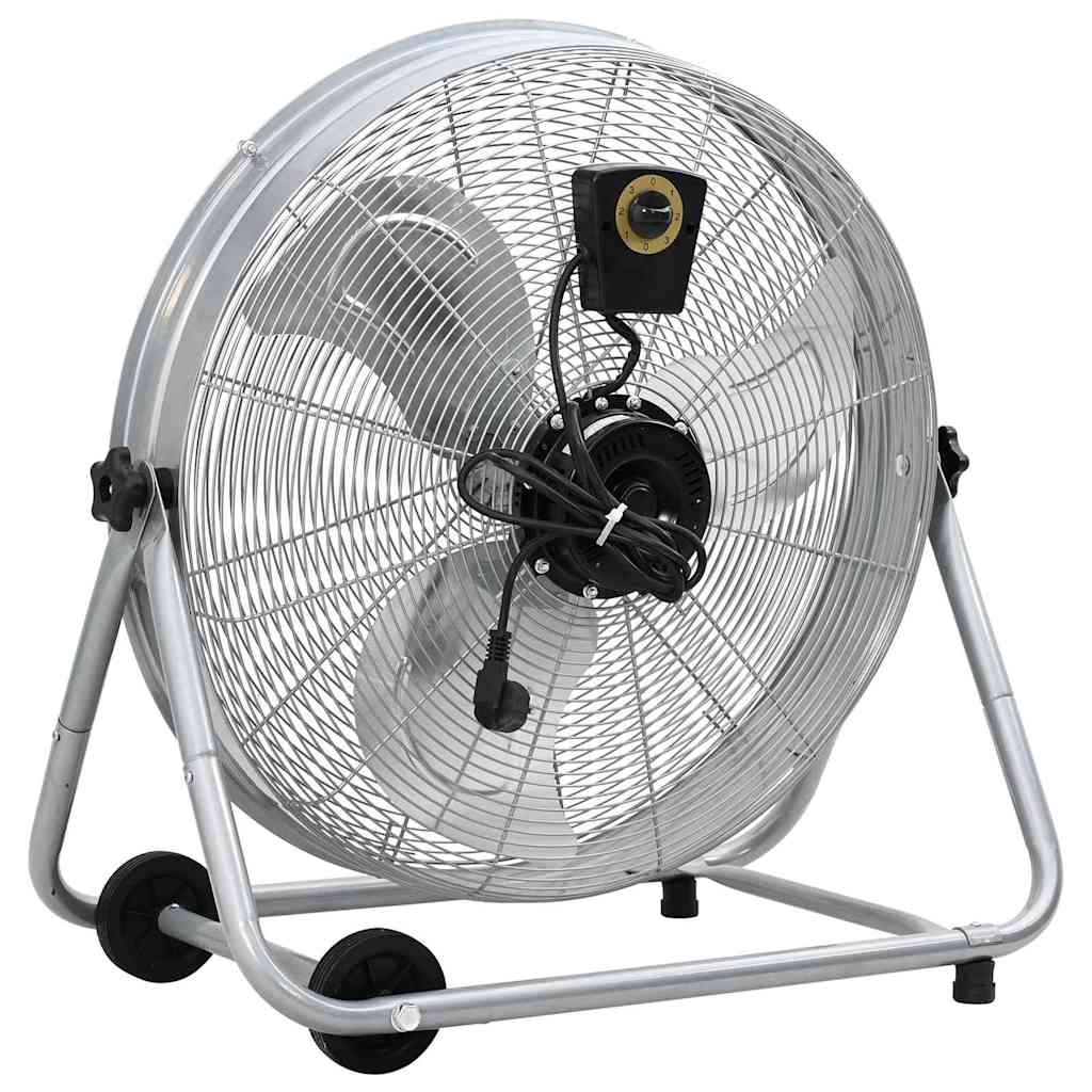 Trommelventilator met wiel Zilver 73 x 42 x 70 cm Aluminium