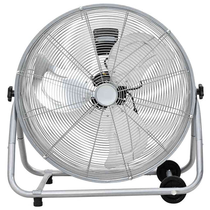 Trommelventilator met wiel Zilver 73 x 42 x 70 cm Aluminium