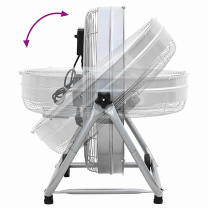 Trommelventilator met wiel Zilver 73 x 42 x 70 cm Aluminium