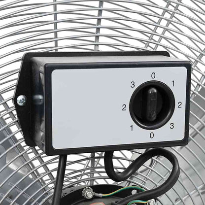 Trommelventilator met wiel Zilver 79 x 37 x 82 cm Aluminium