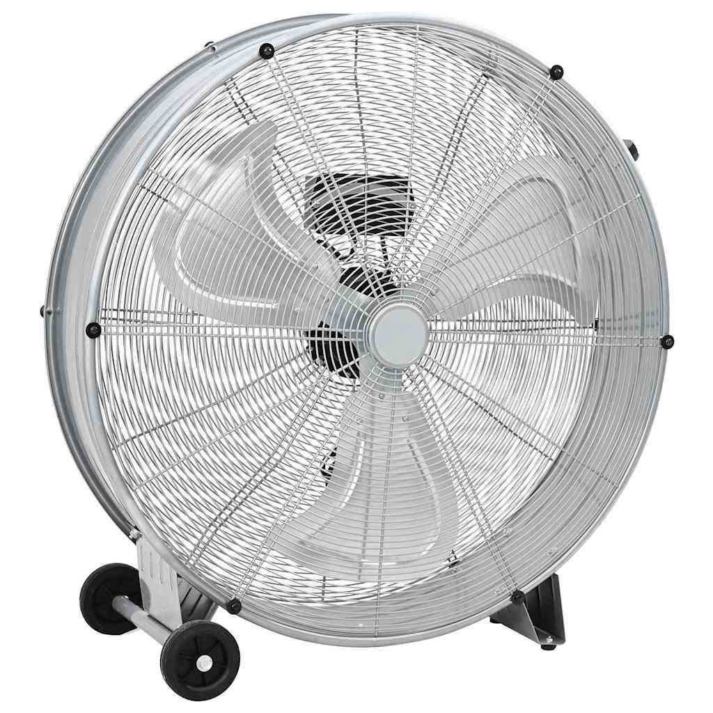 Trommelventilator met wiel Zilver 79 x 37 x 82 cm Aluminium