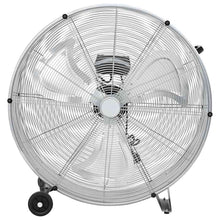 Trommelventilator met wiel Zilver 79 x 37 x 82 cm Aluminium