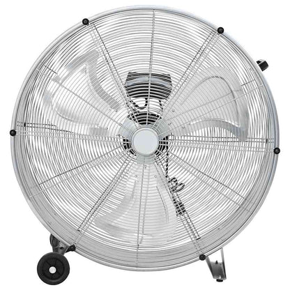 Trommelventilator met wiel Zilver 79 x 37 x 82 cm Aluminium