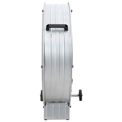 Trommelventilator met wiel Zilver 79 x 37 x 82 cm Aluminium