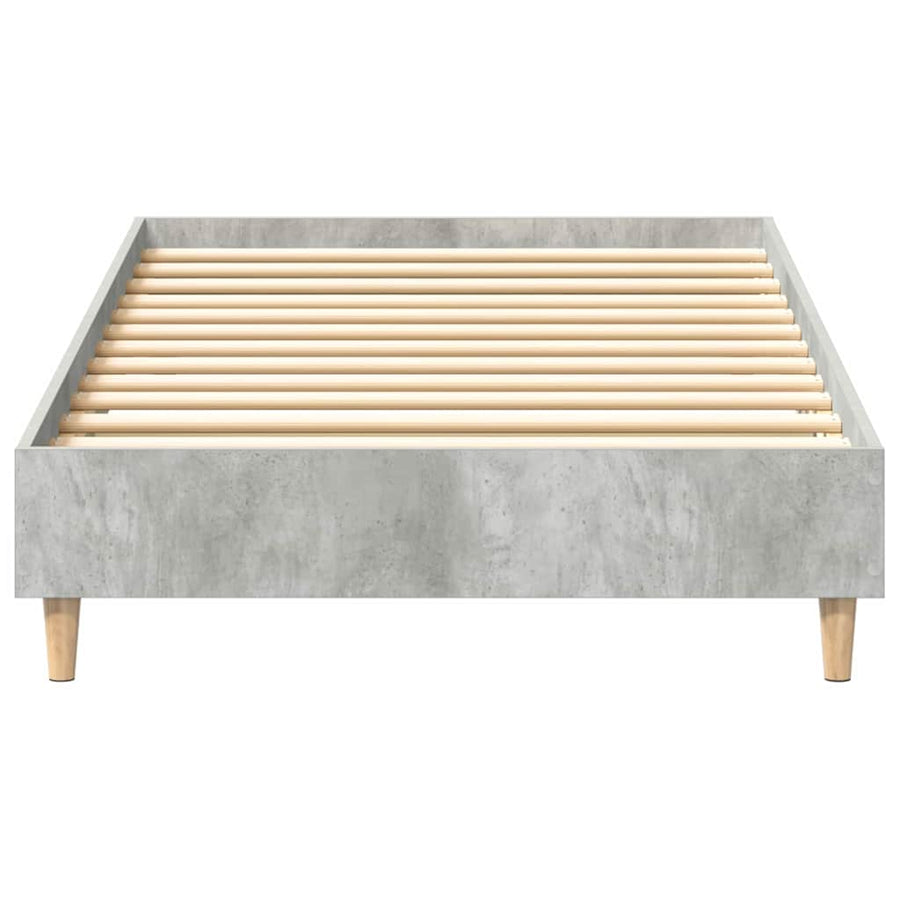 Bedframe Beton Grijs 203 x 93 x 25 cm Bewerkt hout