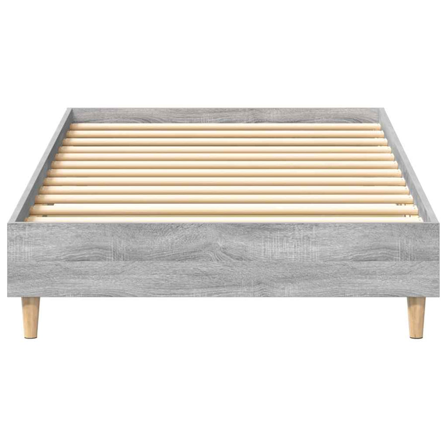 Bedframe Grijs Sonoma 203 x 93 x 25 cm Bewerkt hout