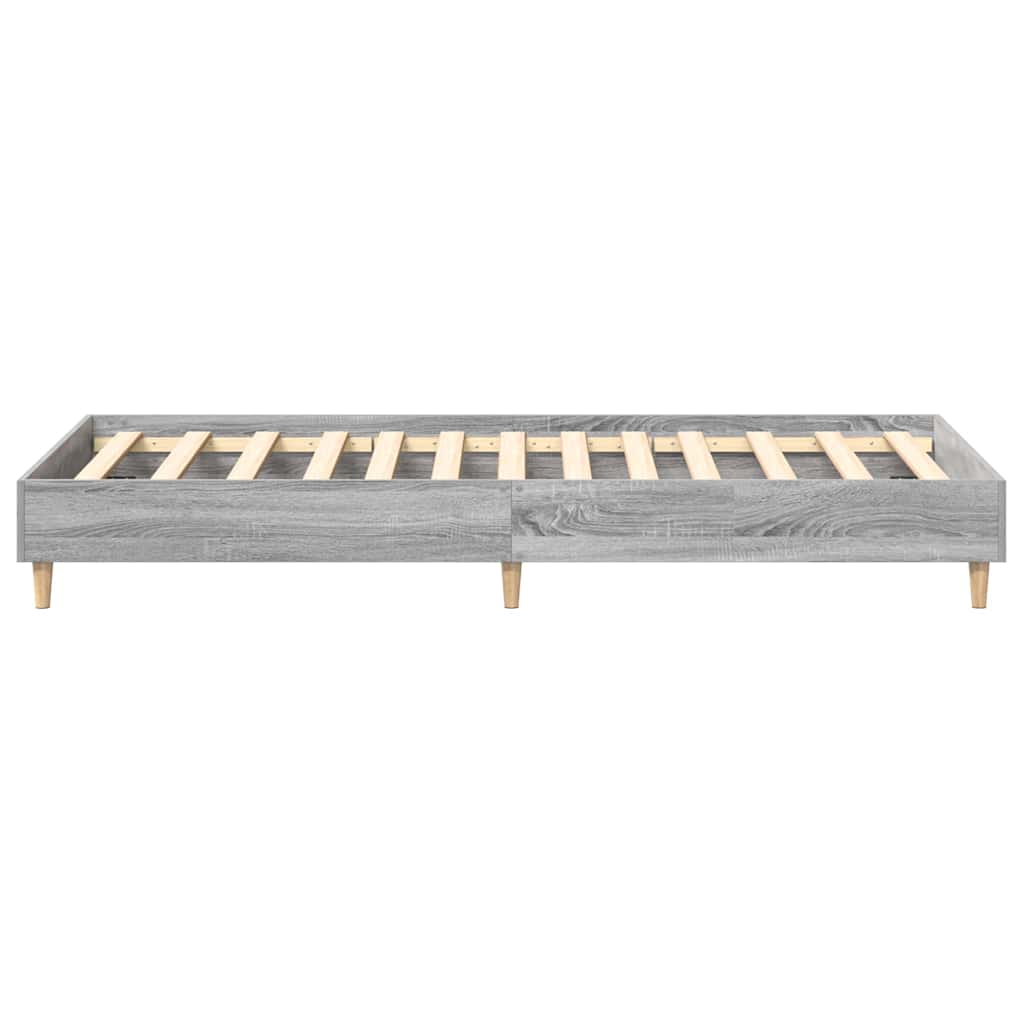 Bedframe Grijs Sonoma 203 x 93 x 25 cm Bewerkt hout