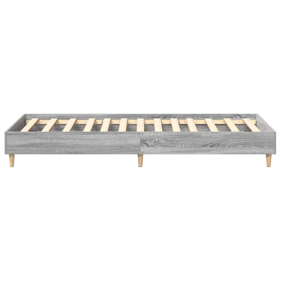 Bedframe Grijs Sonoma 203 x 93 x 25 cm Bewerkt hout
