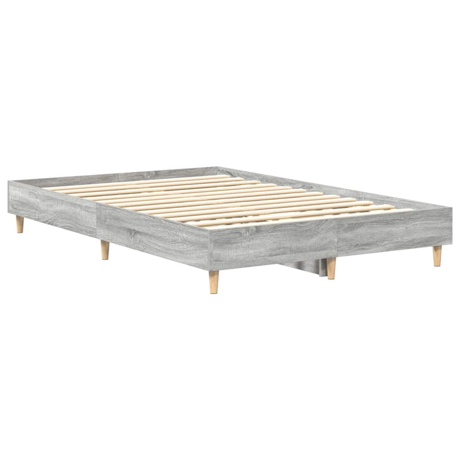 Bedframe Grijs Sonoma 193 x 123 x 25 cm Bewerkt hout