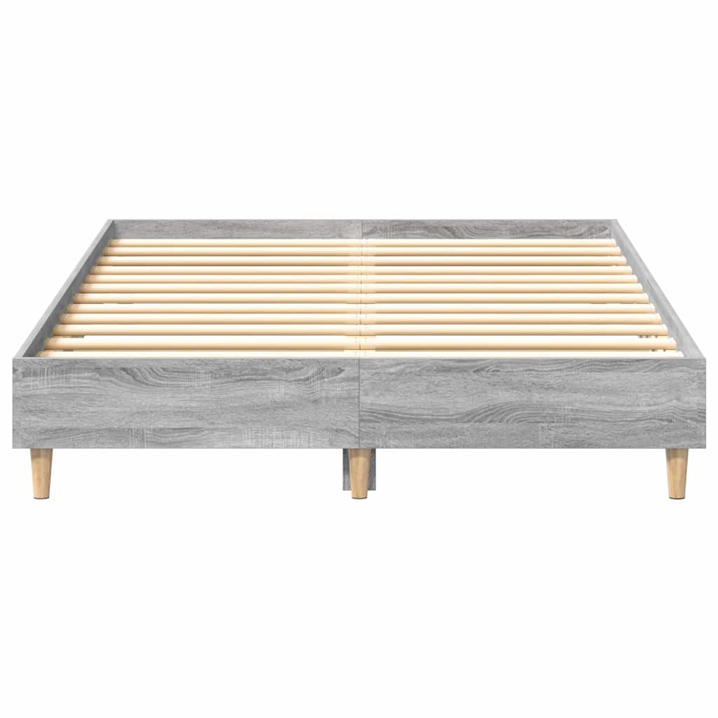 Bedframe Grijs Sonoma 193 x 123 x 25 cm Bewerkt hout
