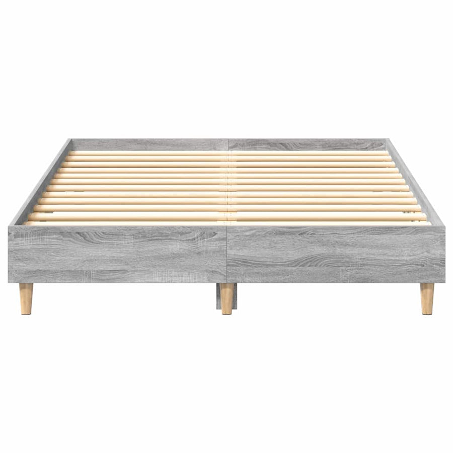 Bedframe Grijs Sonoma 193 x 123 x 25 cm Bewerkt hout