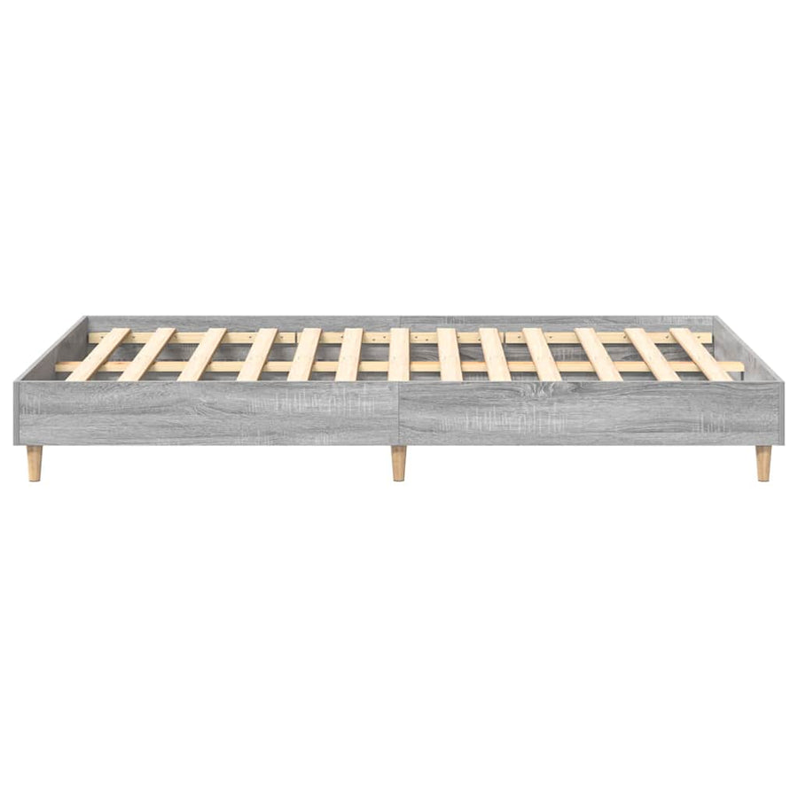 Bedframe Grijs Sonoma 193 x 123 x 25 cm Bewerkt hout