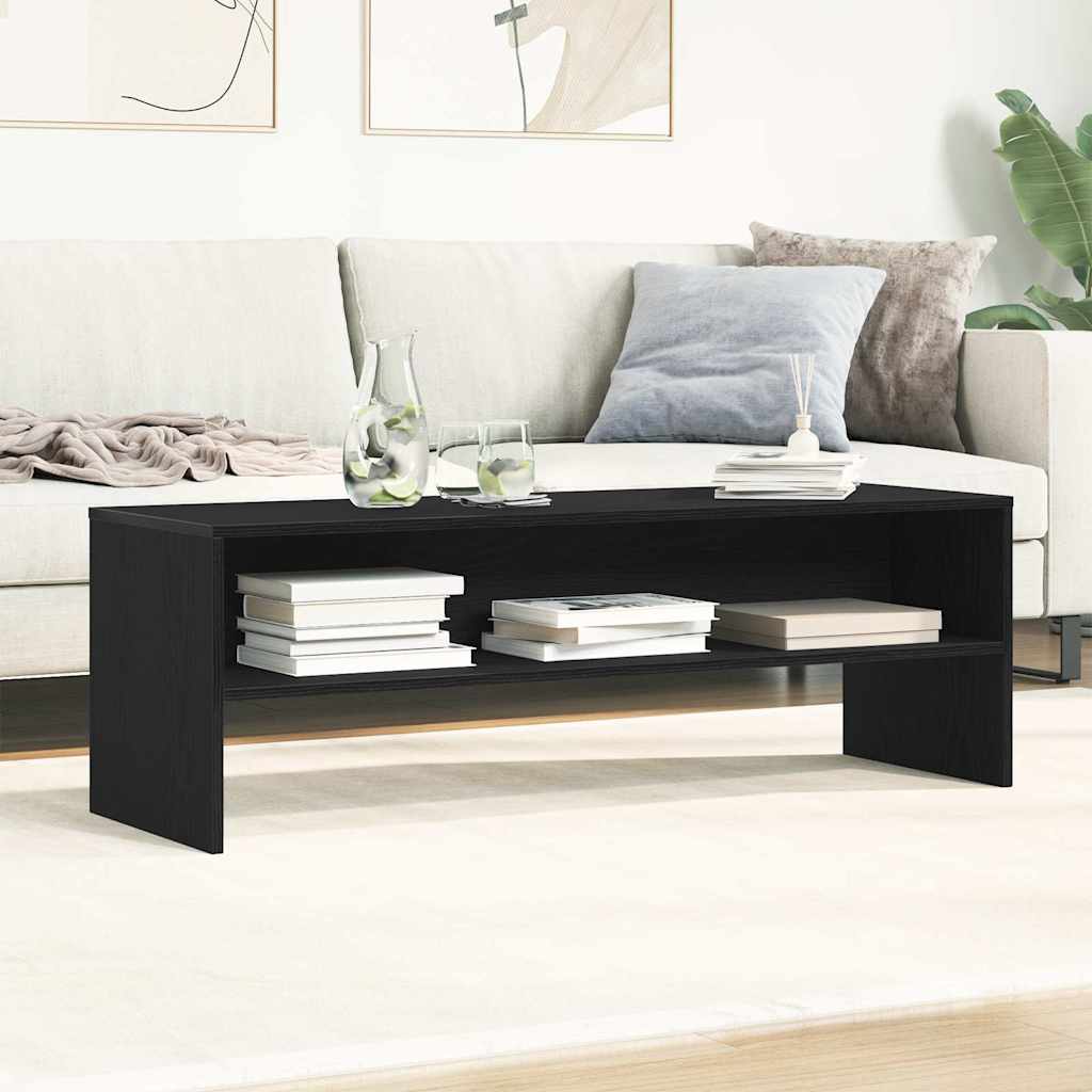 TV-meubel 120x40x40 cm spaanplaat zwart eikenkleurig