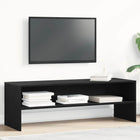 TV-meubel 120x40x40 cm spaanplaat zwart eiken