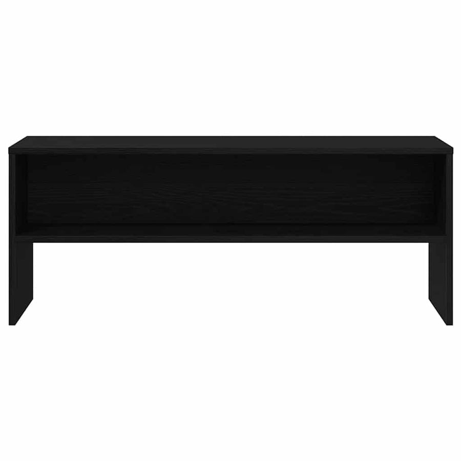 Tv-meubel 100x40x40 cm spaanplaat zwart eikenkleurig