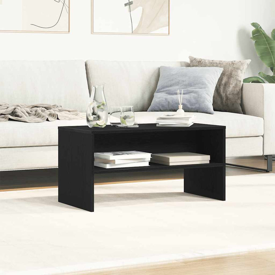 Tv-Meubel 80X40X40 Cm Spaanplaat Kleurig Zwart eiken