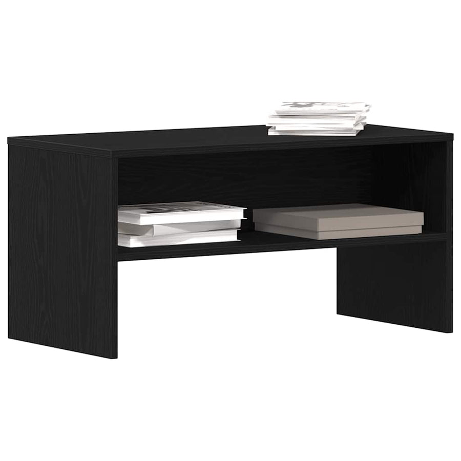 Tv-Meubel 80X40X40 Cm Spaanplaat Kleurig Zwart eiken