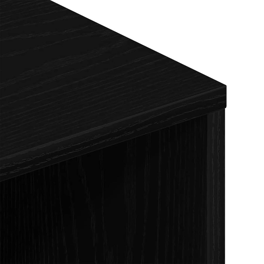 Tv-Meubel 80X40X40 Cm Spaanplaat Kleurig Zwart eiken