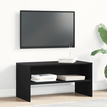 Tv-Meubel 80X40X40 Cm Spaanplaat Kleurig Zwart eiken