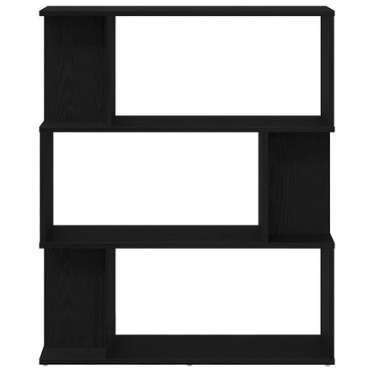Boekenkast Zwart Eiken 80x24x96 cm Engineered Wood