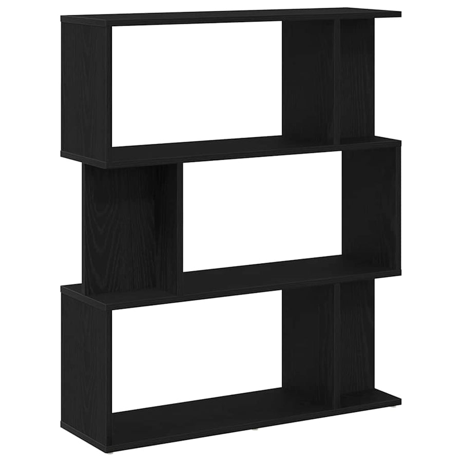 Boekenkast Zwart Eiken 80x24x96 cm Engineered Wood