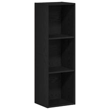 Boekenkast Zwart Eiken 36x30x114 cm Bewerkt Hout