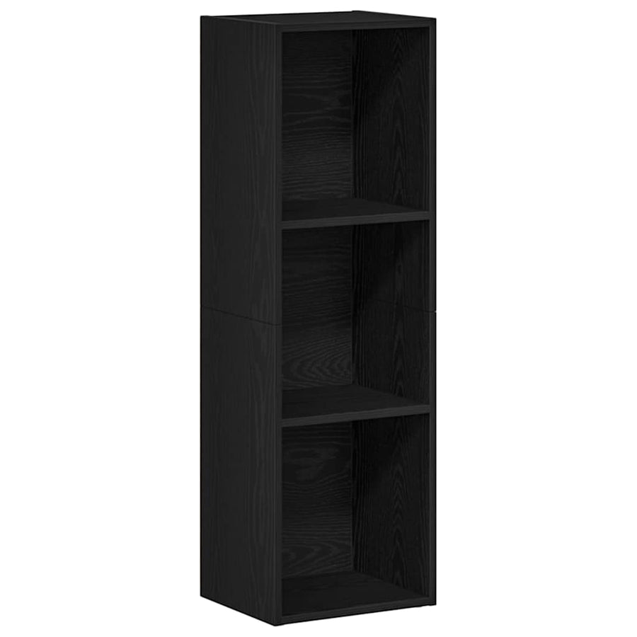 Boekenkast Zwart Eiken 36x30x114 cm Bewerkt Hout