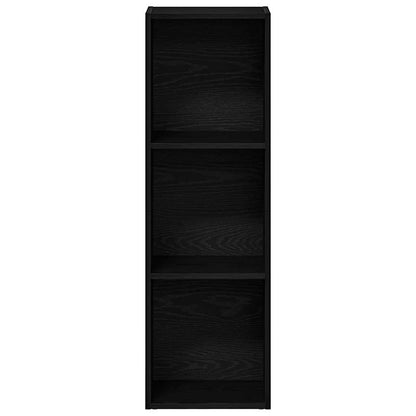 Boekenkast Zwart Eiken 36x30x114 cm Bewerkt Hout