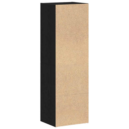 Boekenkast Zwart Eiken 36x30x114 cm Bewerkt Hout