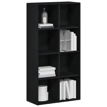 Boekenkast Zwart Eiken 66x30x130 cm Engineered Wood