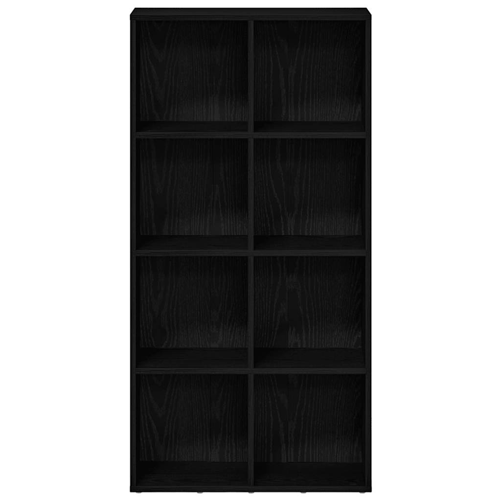 Boekenkast Zwart Eiken 66x30x130 cm Engineered Wood