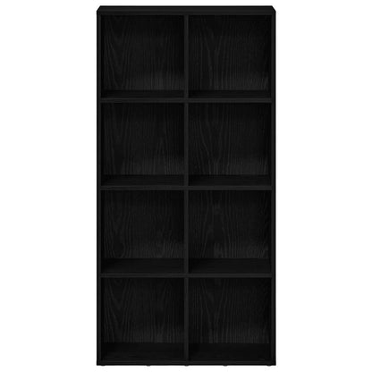 Boekenkast Zwart Eiken 66x30x130 cm Engineered Wood