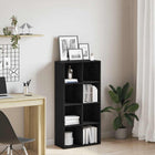 Boekenkast 66x30x130 cm zwart eiken technisch hout
