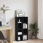 Boekenkast 66x30x130 cm zwart eiken technisch hout