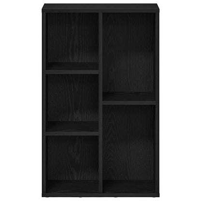 Boekenkast Zwart Eiken 50x25x80 cm Engineered Wood