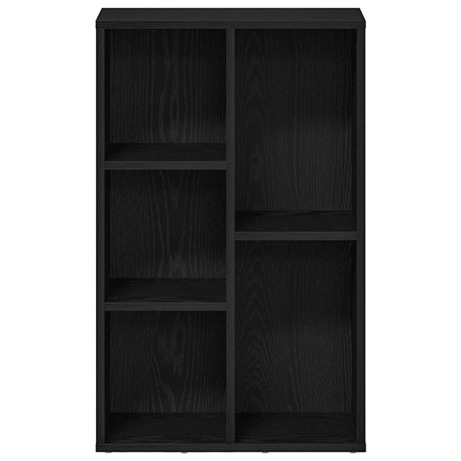 Boekenkast Zwart Eiken 50x25x80 cm Engineered Wood