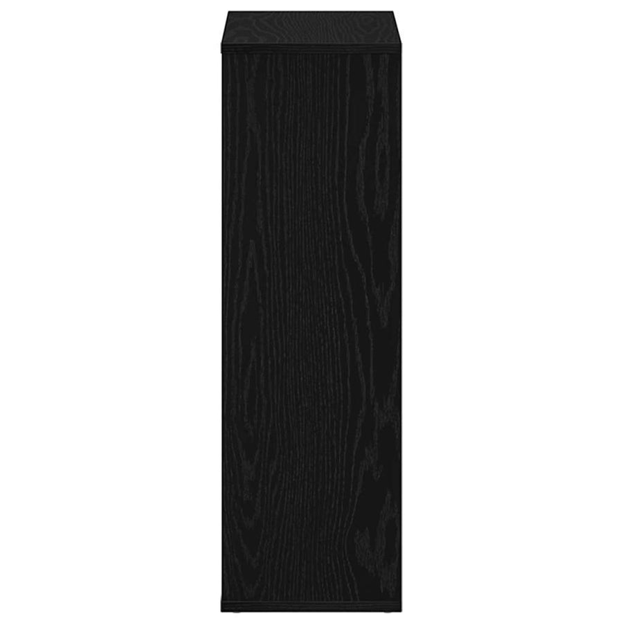 Boekenkast Zwart Eiken 50x25x80 cm Engineered Wood