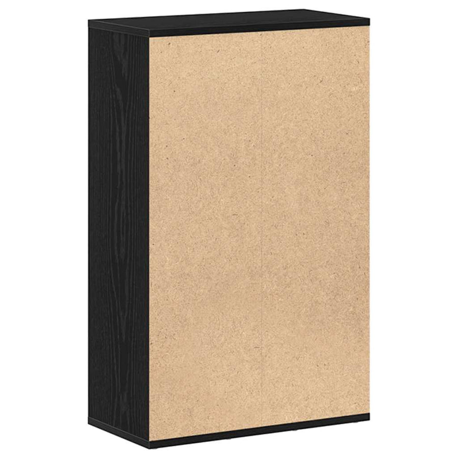 Boekenkast Zwart Eiken 50x25x80 cm Engineered Wood