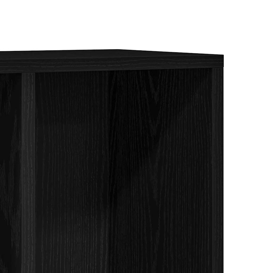 Boekenkast Zwart Eiken 50x25x80 cm Engineered Wood