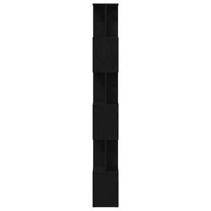 Boekenkast Zwart Eiken 80x24x190,5 cm Engineered Wood